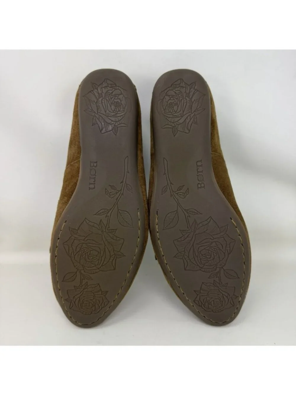 Born Mcgee Suede Leather Kiltie Fringe Flats Shoes Brown Women’s Size 7